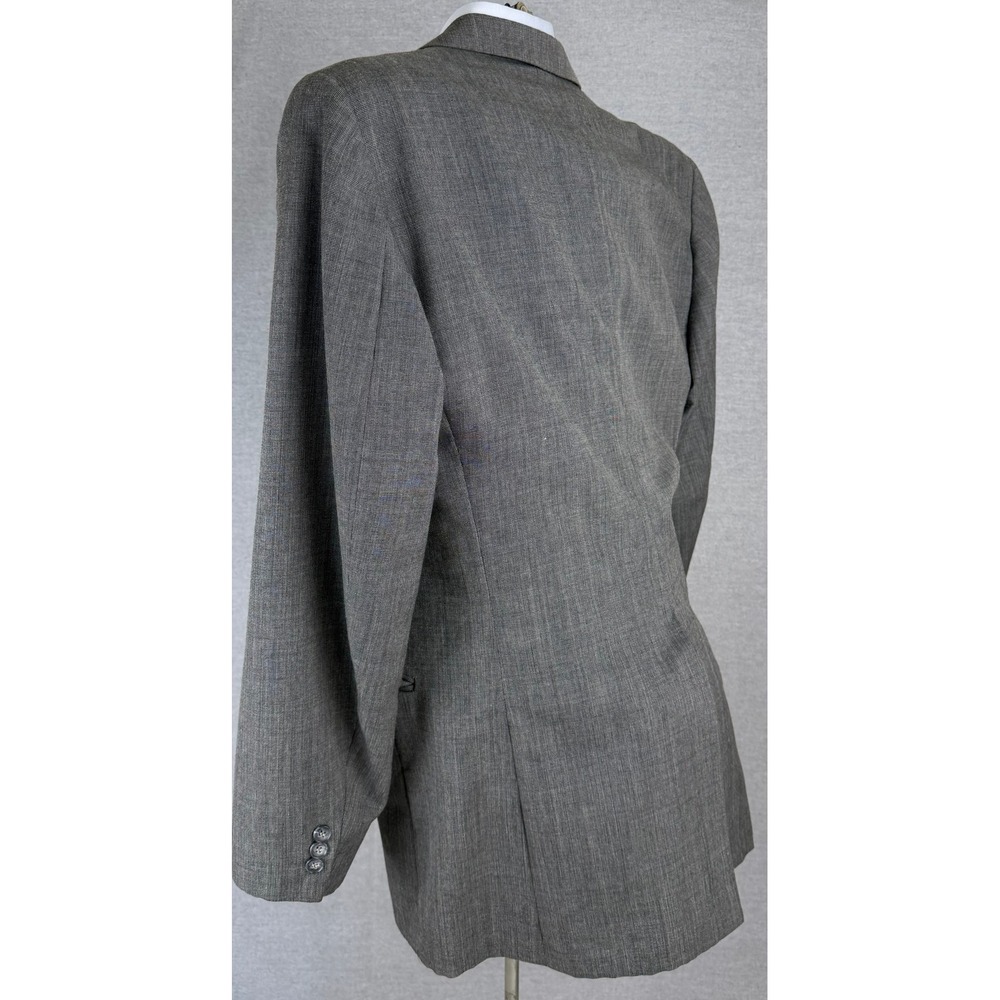 Botany 500 Mens 2 Piece Suit Gray Micro Pattern Blazer Trousers 36x30.5 42R - Picture 3 of 13